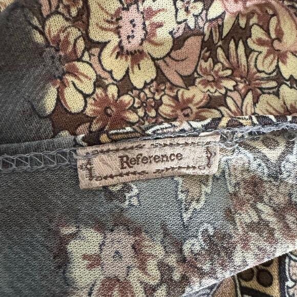 Y2K Vintage Wrap Dress Womens SM Floral Midi Party Whimsigoth Fairy Assymetrical - Picture 8 of 10